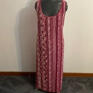 Rouge Collections burgundy/white, size 3X